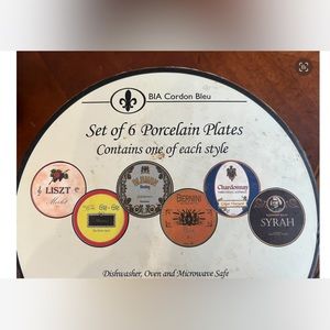 Vintage // Bia Cordon Bleu Plates (6) NWB